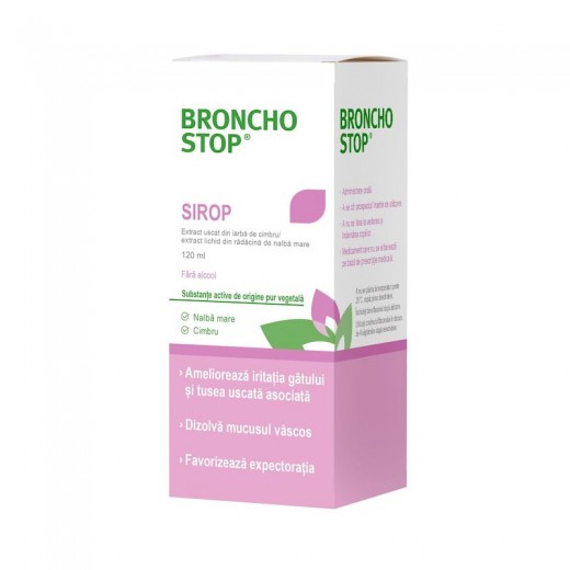 Sirop BronchoStop, 120 ml, Kwizda Pharma