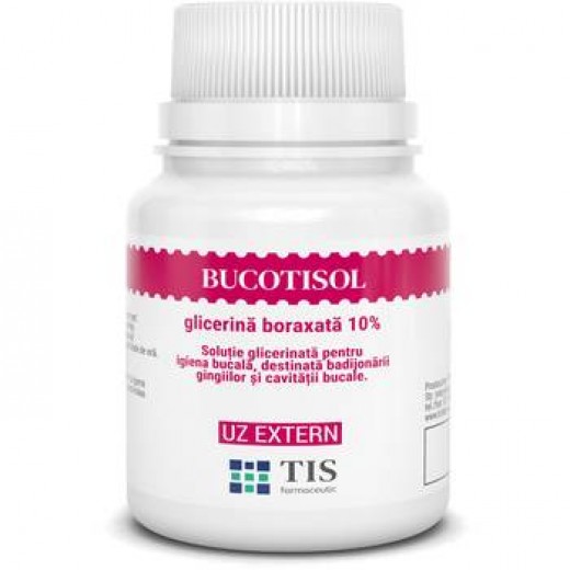 Bucotisol, Glicerina Boraxata 10 %, 25 ml, Tis Farmaceutic