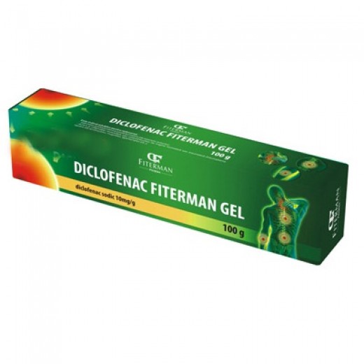 Diclofenac Gel 10mg/g, 100 Grame, Fiterman
