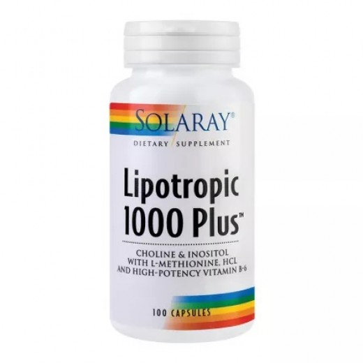 Lipotropic 1000 Plus Solaray, 100 Capsule, Secom