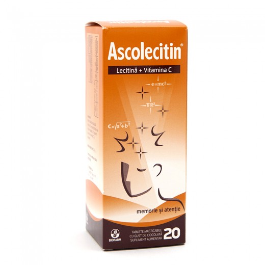 Ascolecitin, 20 Tablete Masticabile, Biofarm