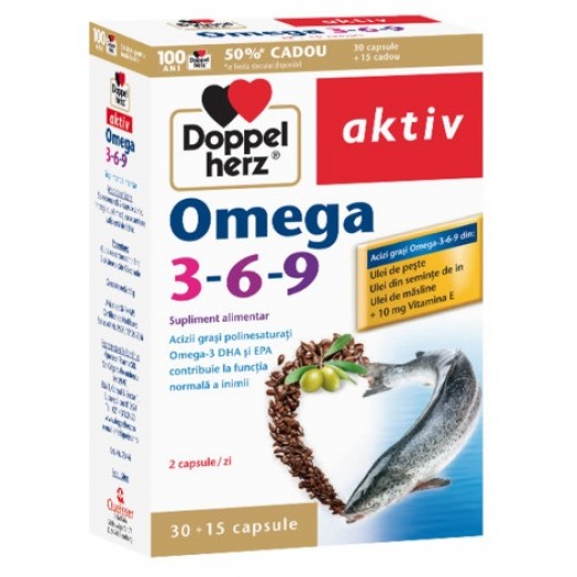Doppel Omega 3-6-9 (30+15) Capsule