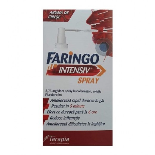 Faringo Intensiv  Spray 8.75 mg/doza, 15 ml, Terapia
