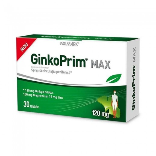 GinkoPrim Max 120 mg , 30 Tablete, Walmark