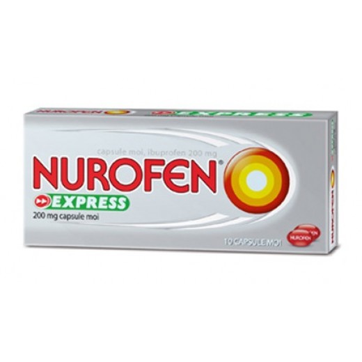 Nurofen Express 200 mg x 10 Capsule Moi