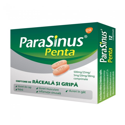 Parasinus  Penta, 12 Comprimate, Gsk