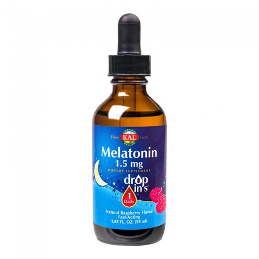 Melatonin Drops cu Aroma de Zmeura, 55 ml, Secom