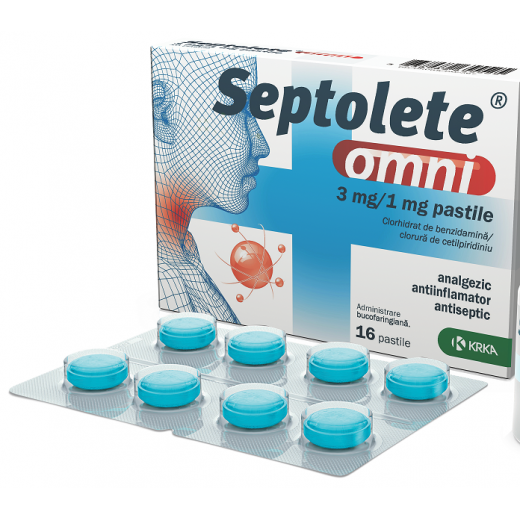 Septolete Omni 3 mg/1 mg x 16 Comprimate