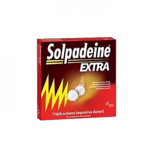 Solpadeine Extra 500 mg/12,8 mg/30 mg x 16 Comprimate Efervescente