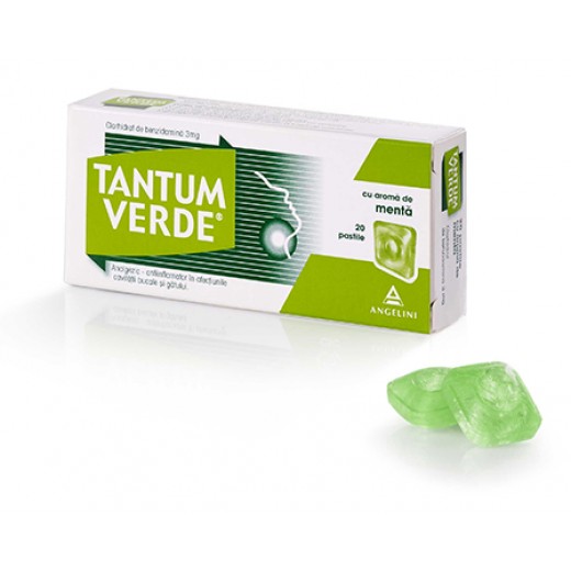 Tantum Verde  Menta 3 mg x 20 Pastile
