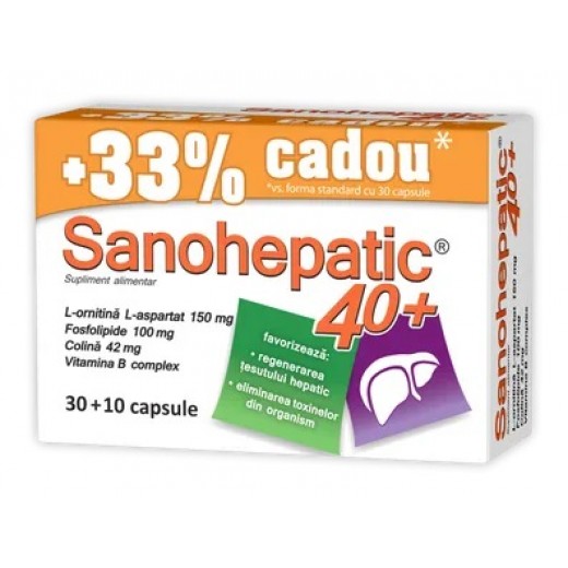 Zdrovit Sanohepatic +40 - 33% Cadou x 40