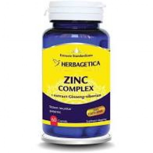 Zinc Complex, 60 Capsule, Herbagetica