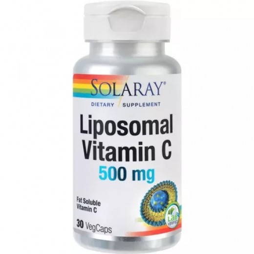 Vitamina C Liposomal 500 mg Solaray,  30 Capsule, Secom