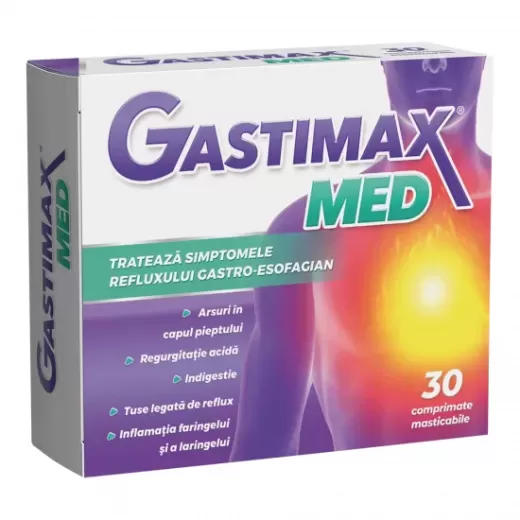 Gastimax Med, 30 Comprimate Maticabile, Fiterman